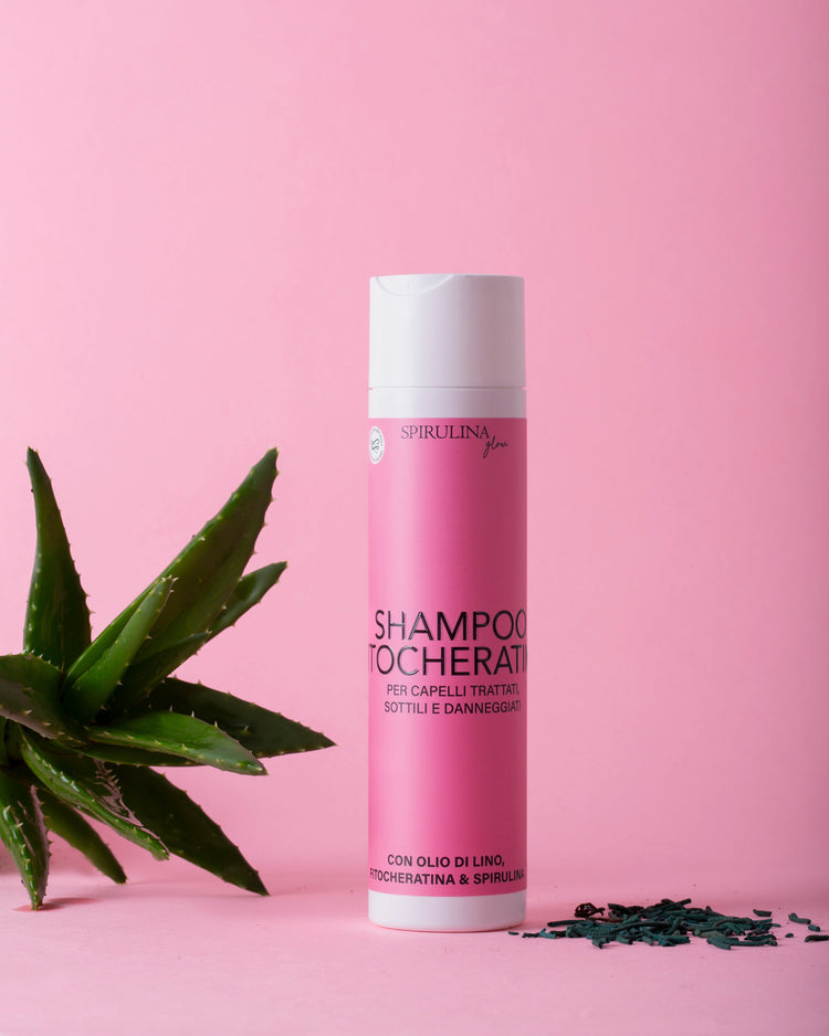 Shampoo con Fitocheratina e Spirulina
