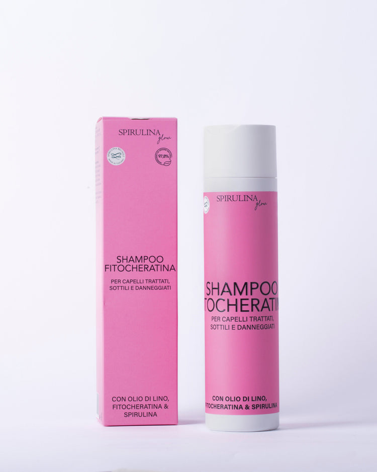 Shampoo con Fitocheratina e Spirulina
