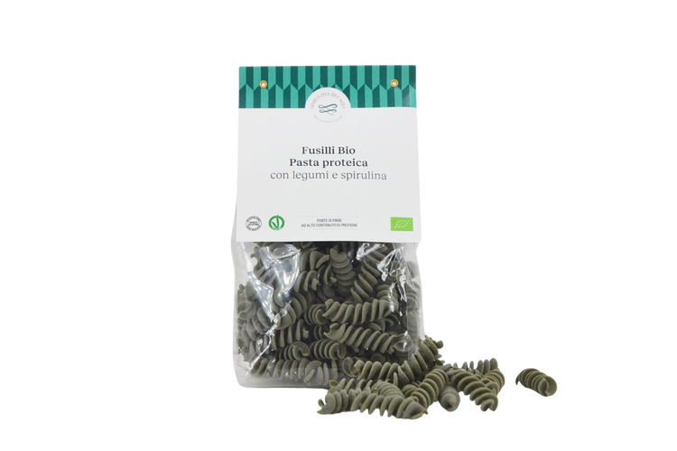 Fusilli Bio - Pasta Proteica con Legumi e Spirulina