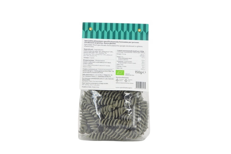 Fusilli Bio - Pasta Proteica con Legumi e Spirulina