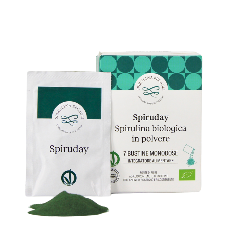 Spiruday7 - Spirulina essiccata in polvere monodose