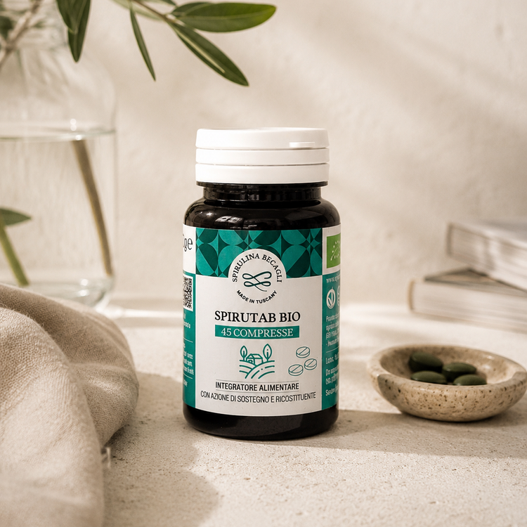 SpiruTab 180 cp - Organic Spirulina Tablets